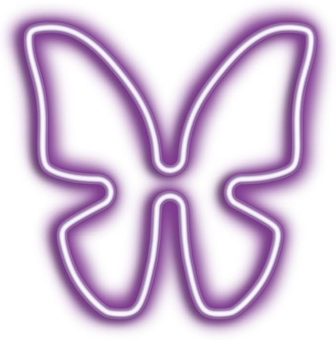 Butterfly NEON Wall Light, Cool Purple Butterfly Shaped LED Light, Perfect for Holiday & Birthday Gift, Party Decor