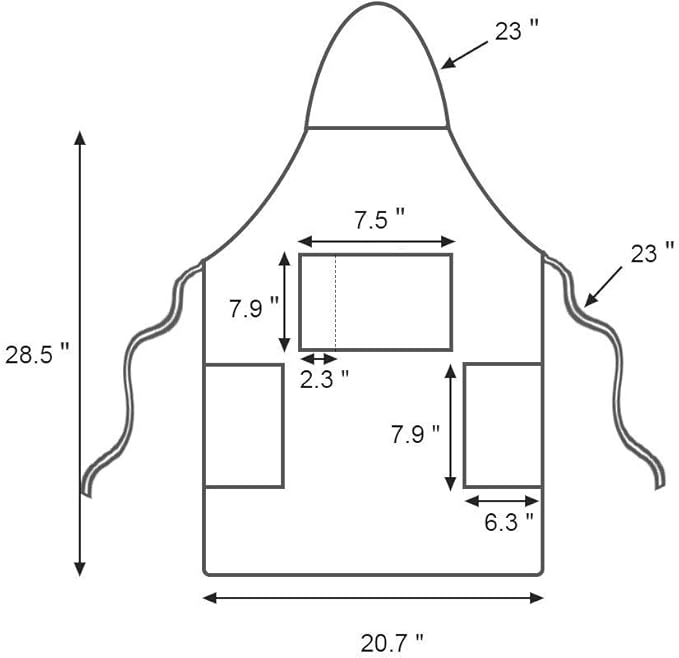 FreeNFond Kids Apron Adjustable Child Apron with 4 Pockets for Baking Painting