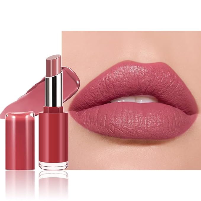 Honey Lipstick Tinted Lip Balm - Matte Tint Cream Lipsticks for All Skin Tones, Hydrating Lip Stain, Can be Buildable Blendable Nourishing Moisturizing Suitable for Women to Every Day Makeup 02