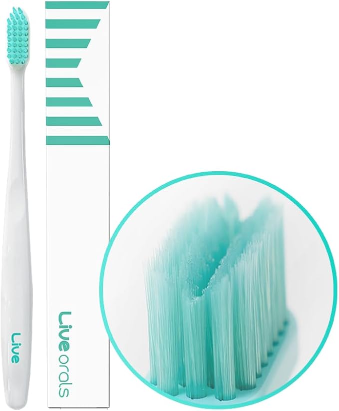 V-Cut Orthodontic Toothbrush(White) - Compact Head for Braces, Ergonomic Handle, Deep Cleaning, Gentle Bristles for Brackets and Wires