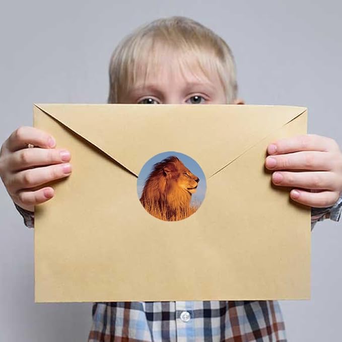 600 Pcs Zoo Animals Stickers for Kids, 1.5 Inch Round Jungle Animal Stickers for Boys Girls Birthday Party Favor Gifts Decoration Teachers Student Classroom Reward