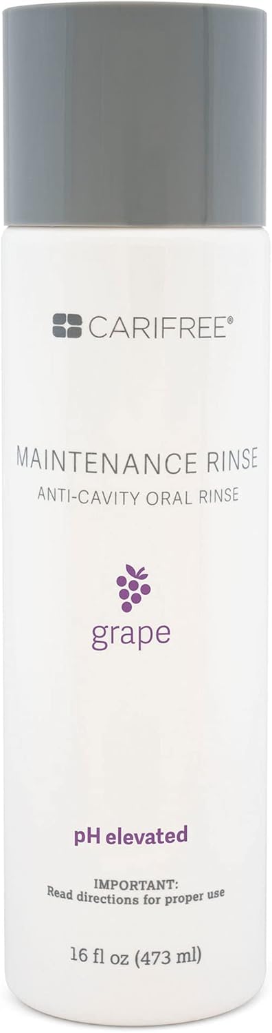 CariFree Maintenance Rinse, Grape Flavored, Anti-Cavity Fluoride Mouthwash, Dentist Recommended, Prevents Oral Decay, Freshens Breath, Alcohol-Free, Neutralizes pH (Previously CTx3)