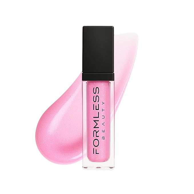 Formless Beauty | Love Lip Gloss by Jenny McCarthy | Baby Pink High-Shine Finish | Vegan Hydrating Formula | Non-Sticky Aloe & Jojoba Infused | Paraben & Cruelty Free | Natural Lip Enhancer