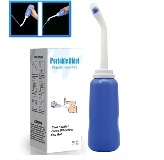 Portable Bidet Bottle for Travel Personal Hygiene Care Manual Bidet (13in)