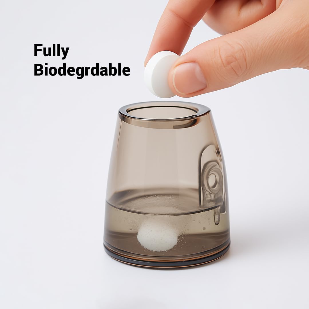 Water Flosser Reservoir Cleaning Tablets – 1 Month Supply – Deep Clean for Water Tank & Attachments – Natural Ingredients, Biodegradable, Safe & Easy to Use (10 Tablets)