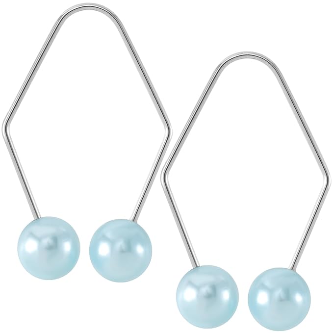 2pcs Natural Dimple Maker for Cheeks, Blue Facial Muscle Dimple Trainer Shaper Exerciser Tools for Beautiful Smile