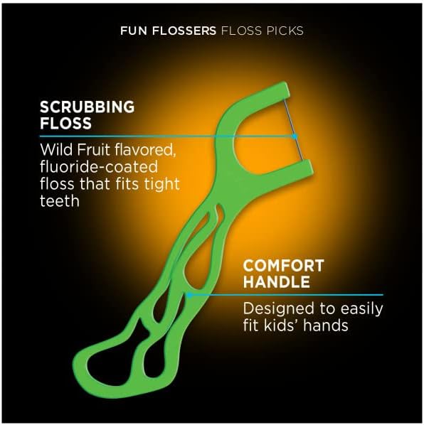 DenTek, Kids Fun Flossers, Removes Food & Plaque, 40 Count (Pack of 8)