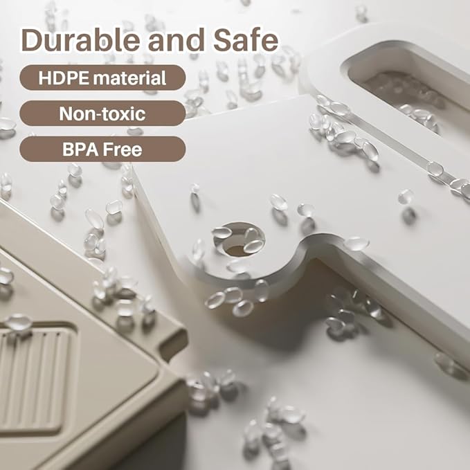 Foldable Toddler Step Stool, Adjustable 2-3 Step Kids Step Stools for Bathroom Sink, Potty Training Toilet, Child Kitchen Counter Standing Tower, Plastic Ladder Helper Stool for Bedroom