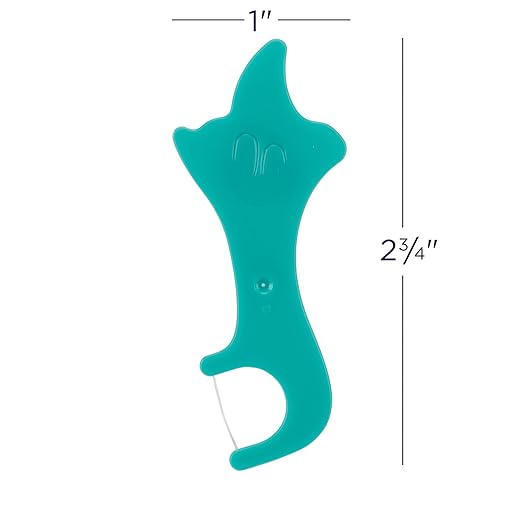 Practicon SmileGoods FlosSeas Flossers, Individually Wrapped Kids Flossers, Sea Animal Shaped Flosser for Children, Box of 200