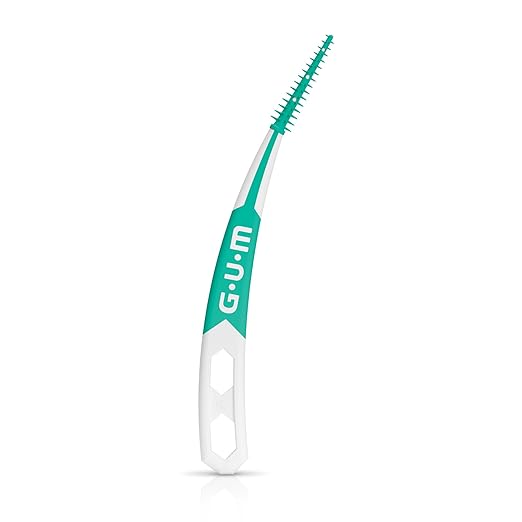 GUM Soft-Picks Advanced, Easy to Use Dental Picks for Teeth Cleaning and Gum Health, Disposable Interdental Brushes with Convenient Carry Case, Dentist Recommended Dental Picks, 90 Count (Pack of 3)