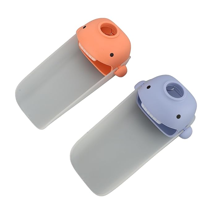 2Pcs Faucet Extender for Hand Washing, Cute Cartoon S Sink Faucet Extender, Toddlers Bathroom Access with Wide, Sile and PP l for Boys and Girls