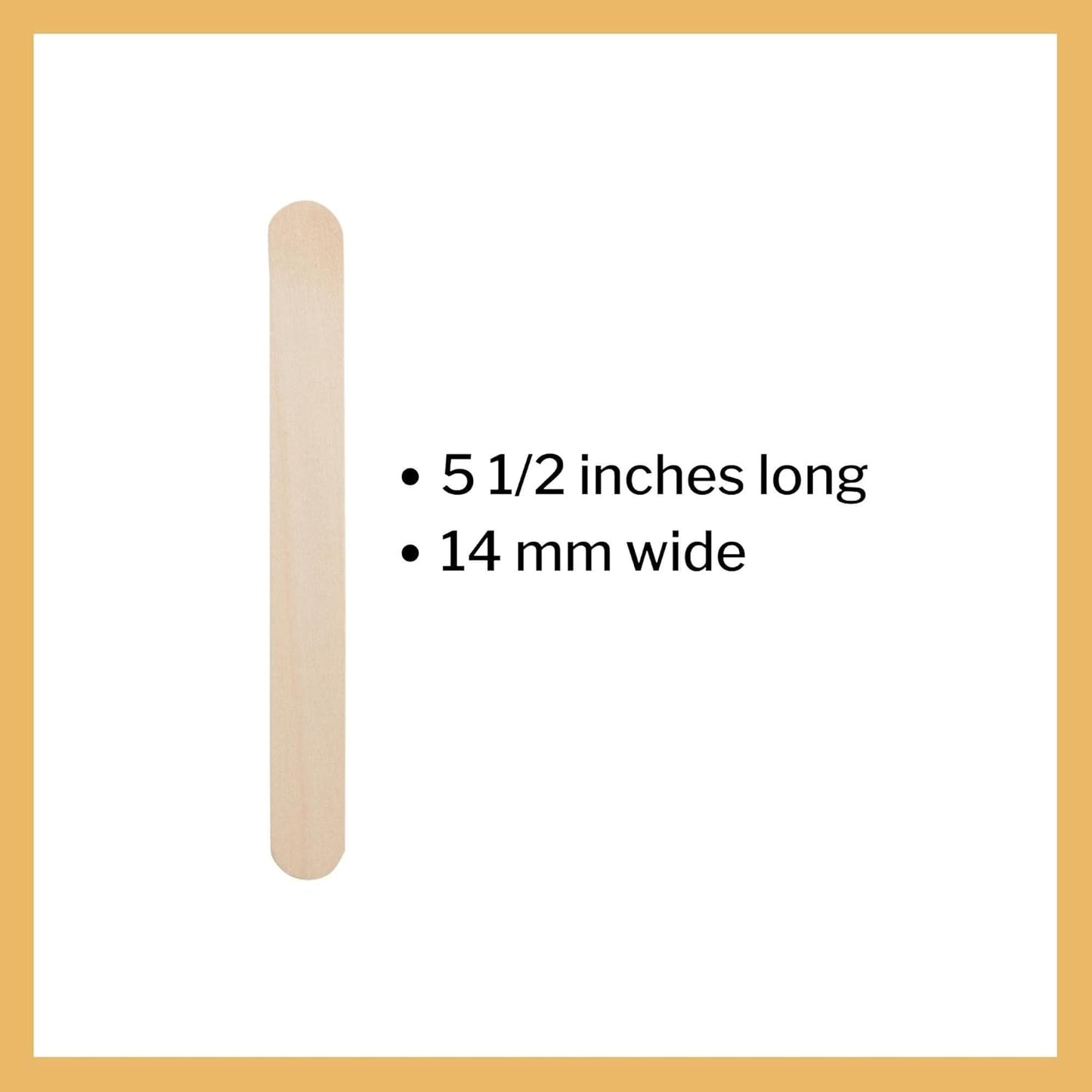 McKesson Tongue Depressors Adult Size, Non-Sterile, Wood, Unflavored, Splinter-Free (5000, 5.5")