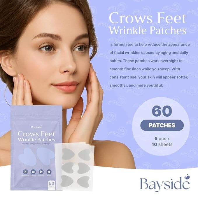 Forehead Wrinkle Patches, Crow’s Feet Patches & Face Lift Tape | Complete Wrinkle Patch Bundle | All-In-One Anti-Aging Smoothing System for Fine Lines, Firming, Lifting & Overnight Wrinkle Prevention
