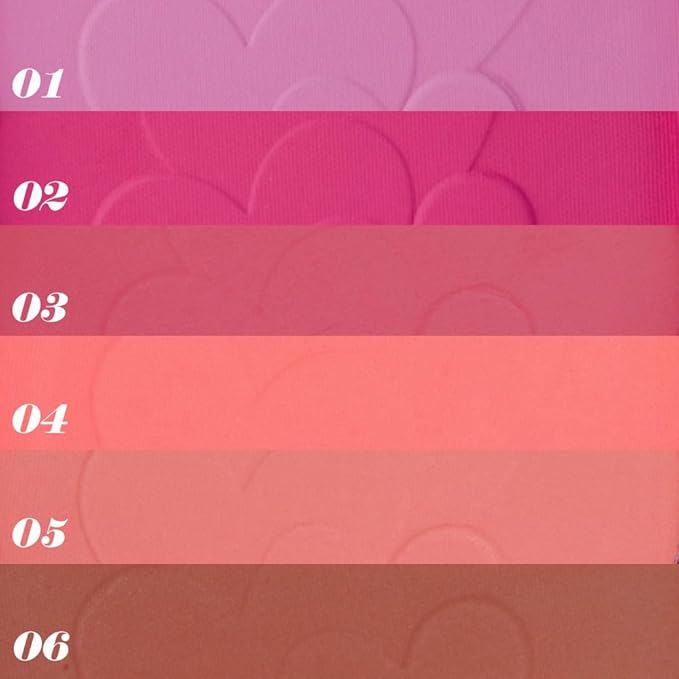 Rose Pink Single Matte for Face Cheeks Blush, Natural Hot Pink Cream Blushes Makeup Palette, Redpink Monochrome Blush Powder Palette Makeup for Older Women, Blushes Foundation for Every Day 02