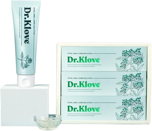 Dr. Klove Clove Natural Toothpaste (Gum Protection) – Fluoride-Free, Fragrance-Free, Natural Clove Oil, Safe for Pregnancy, Single & Gift Set Option (3)