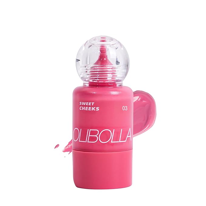 Liquid Blush, High Pigment, Buildable, Lightweight, for Radiant & Flushed & Dewy Cheeks, Long-lasting, Hydrating Cream Blush, For Dry Skin, 0.31 fl.oz