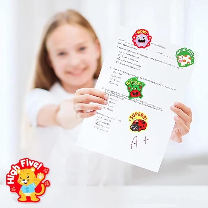 120 Pieces Teacher Stickers for Grading, Reward and Good Job Stickers for Students and Kids (2, 120)