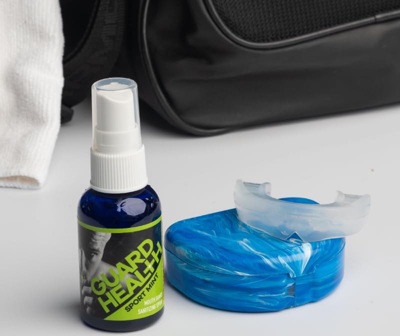 Guard Health Mouth Guard Cleaner for Sport Mouth Guards – Cleans The Yuck in 30 Seconds; Clean Label, Healthy Choice, Tastes Great – Compact Oral Hygiene (2 oz)