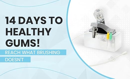 Oral Breeze QuickBreeze Oral Irrigator | Use 15 Seconds Daily for Dental Care on Teeth, Gums, Braces | May Naturally Prevent Gingivitis and Gum Disease for Kids and Adults | Easy Faucet Installation