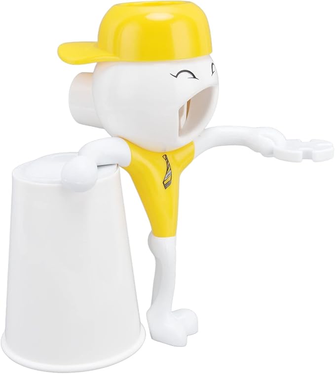 3 in 1 Cartoon Toothbrush Holder, Toothpaste Squeezer Dispensers, Kids Bathroom Set