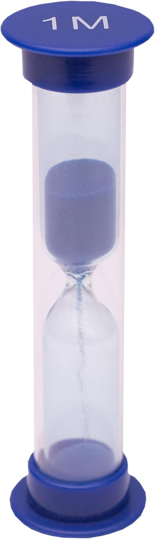 Sand Timer for Kids Set of 4 Small Colorful (Multi) Hour Glass Acrylic Covered Clock 1Min 2Min 3Min 5Min for Classroom, Home & Kids Room