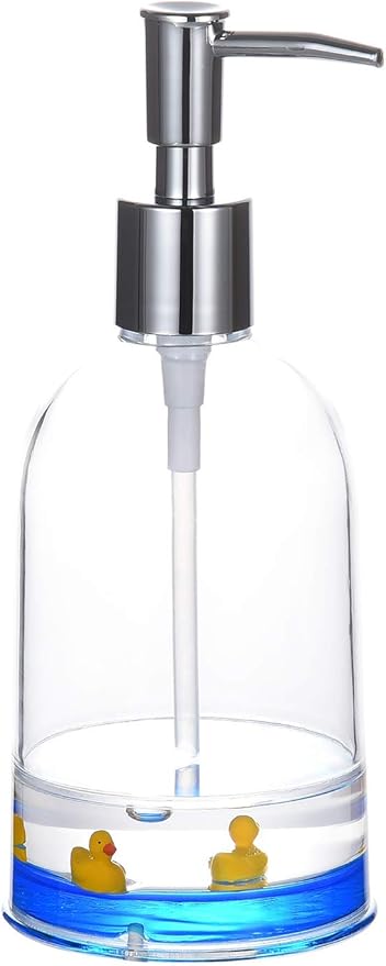 Locco Decor 4 Piece Acrylic Liquid 3D Floating Motion Bathroom Vanity Accessory Set Duck