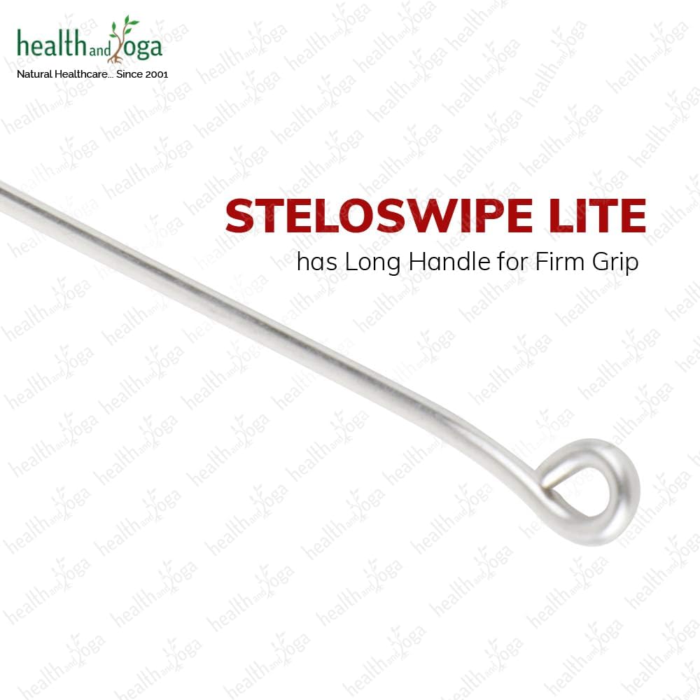 HealthAndYoga™ SteloSwipe Lite Stainless Steel Tongue Cleaners - Disposable Metal Tongue Scrapers Bulk Pack (Pack of 12) - Oral Hygiene Scraper- Prevents Bad breath – Replacement and Gift Pack