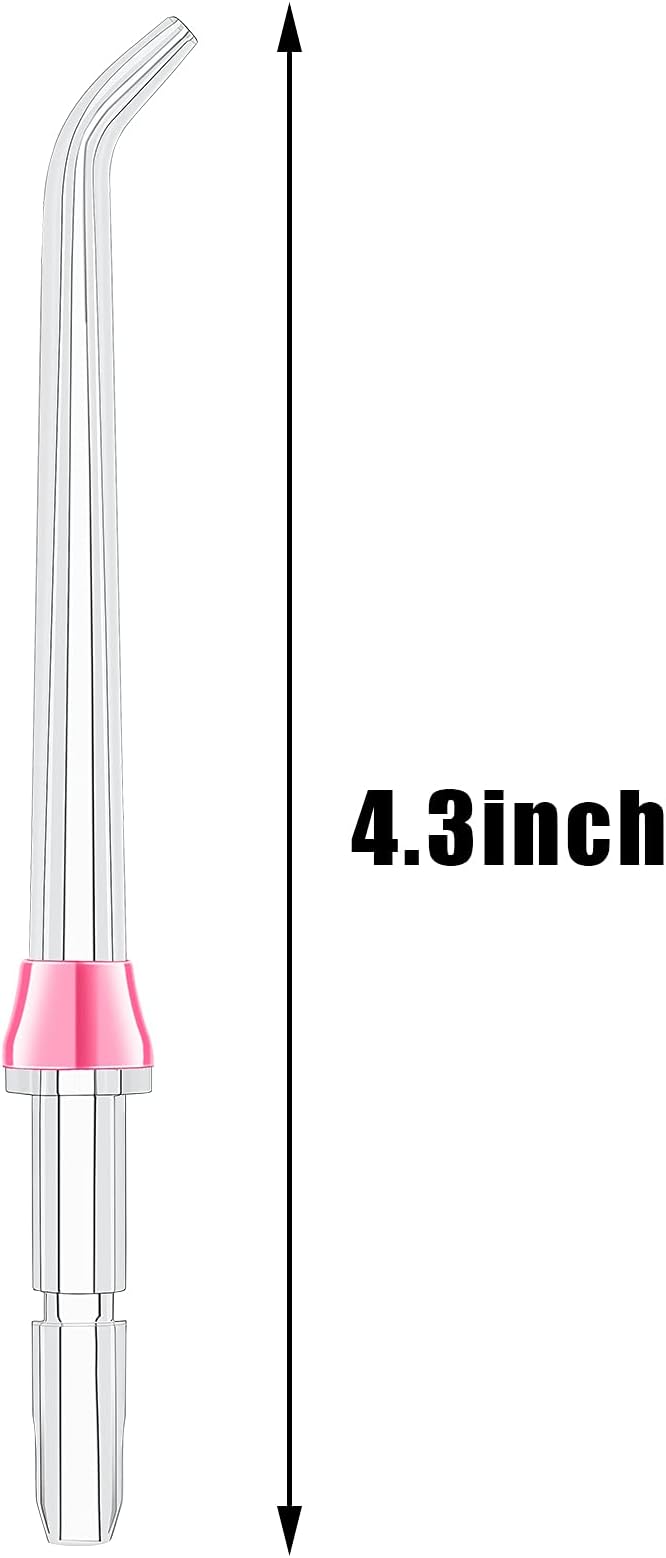 Nuanchu 8 Pieces Compatible with Waterpik Replacement Flossers Replacement Tips, Classic Jet Tips Flosser Refill Heads Replacement Heads for Water Toothpick (Classic Jet Tips)