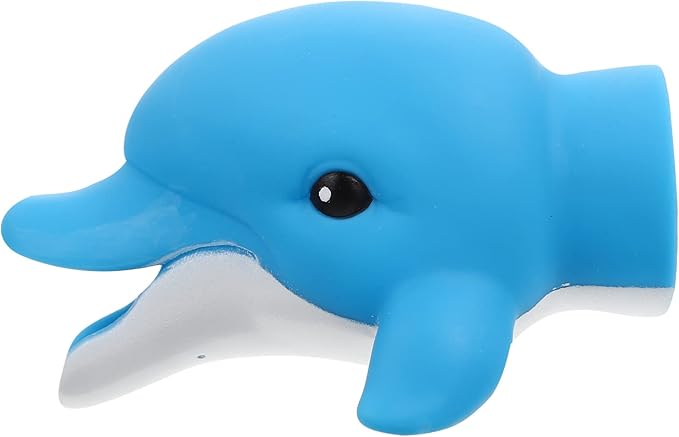 Kids Faucet Extension Cartoon Sink Faucet Extender Baby Hand Washing Tool Portable Vinyl Design 4.13X3.34X2.55 Inches Safe Bath Pourer for Toddlers