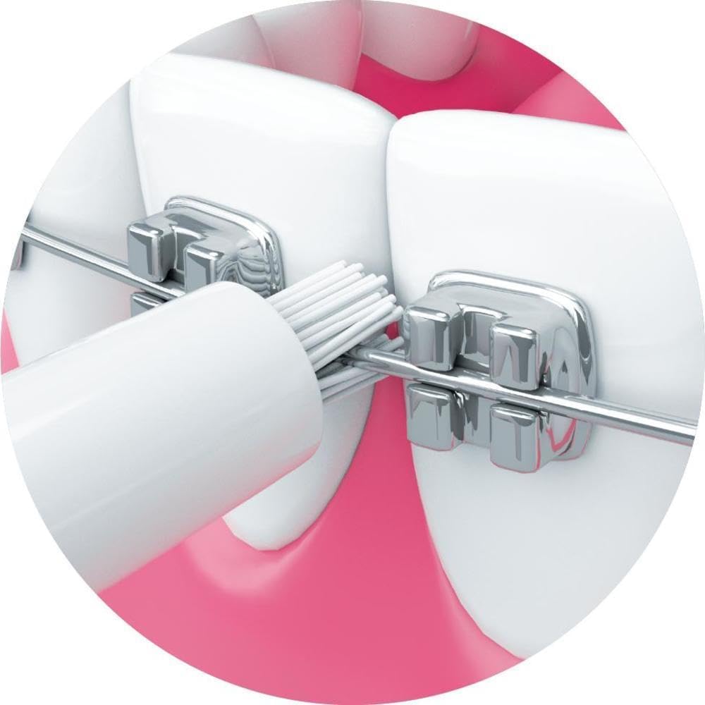 Piksters HydroPik Mini Water Flosser for Travel – Portable Cordless Oral Irrigator with USB-C Charging, 3 Pressure Modes & 5 Tips, Compact & Lightweight for On-The-Go Dental Care, White