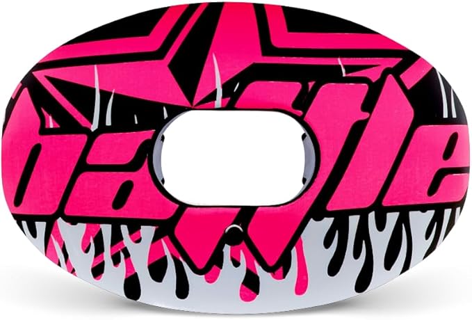Battle Sports Oxygen Football Mouthguard - Football Mouth Guard with Strap, Superior Airflow & Better Performance, Maximum Breathability, Works with Braces (Astro)