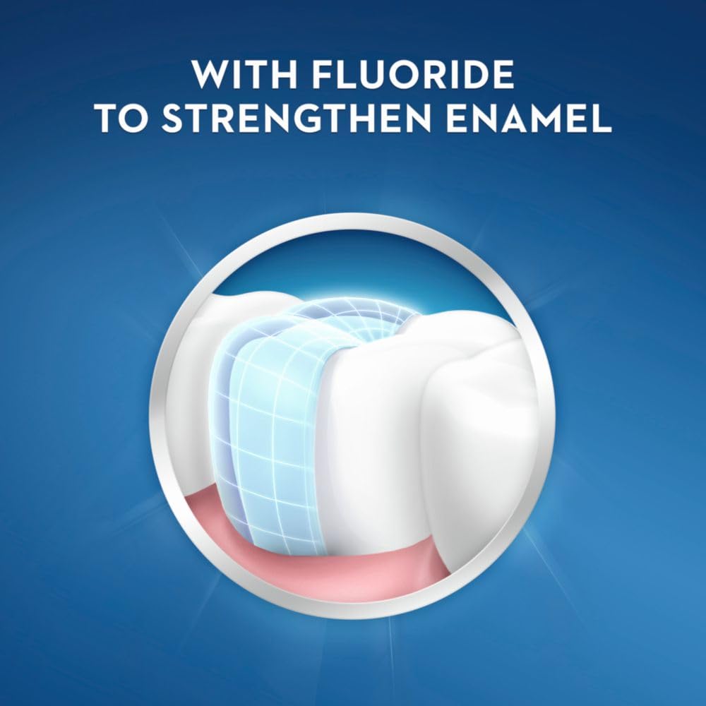 Crest Pro-Health Advanced Mouthwash, Alcohol Free, Multi-Protection, Fresh Mint, 1 L (33.8 fl oz), Pack of 2, Blue