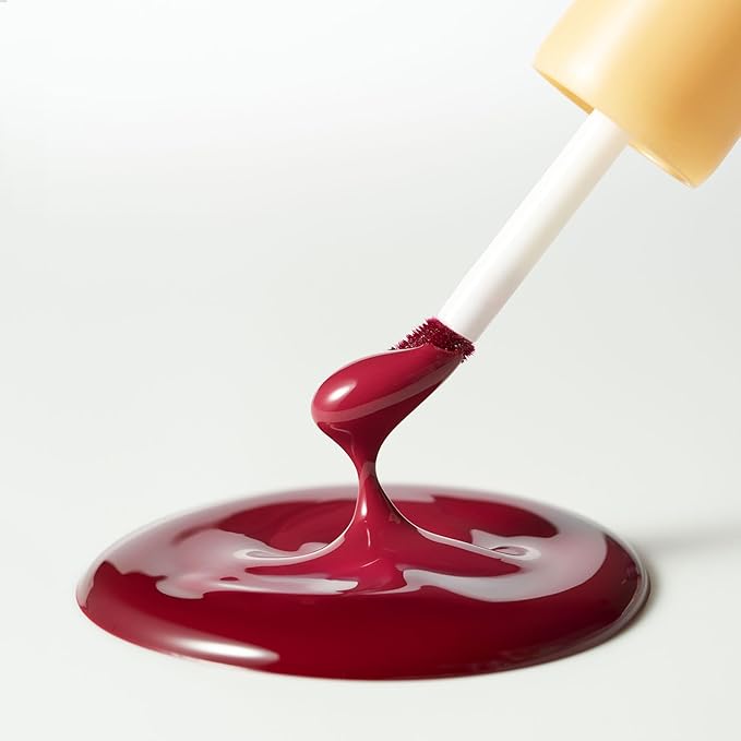 Laka Fruity Glam Lip Tint Mini, 1.9g/0.07oz, Glowing Lip Stain with Wide Color Spectrum, Hydrating & Lightweight Texture, Long-Lasting Bold Stain, Non-Sticky, Vegan, K-Beauty (#120 Caffeine rose)