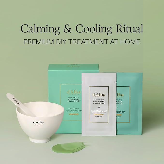 d'alba Piedmont White Truffle Serum & Cream Modeling Mask (Calming/Cooling)