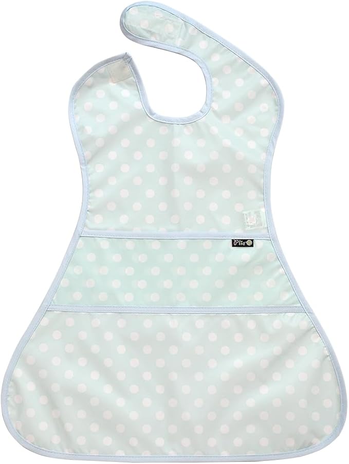 Full Coverage Waterproof Feeding Bib for Toddlers – Extra Long Apron Bib for Mealtime, Self-Feeding, High Chairn