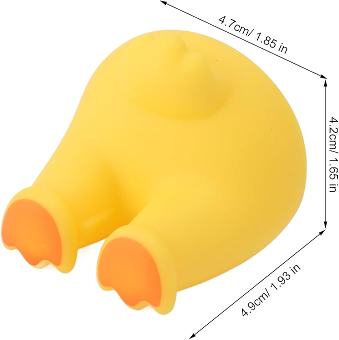 Cute Cartoon Animal Toothbrush Holder Wall Mount Hook Bathroom Kitchen Utility Hanger Toddler Kids Storage Organizer Cable Key Towel Hat Hanging Rack Duck Design