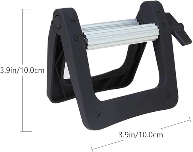 Cabilock Aluminum Alloy Toothpaste Tube Squeezer Manual Paste Roller for Bathroom Hair Dye Cream Conditioner Tubes Portable 4.72X3.93 Inches