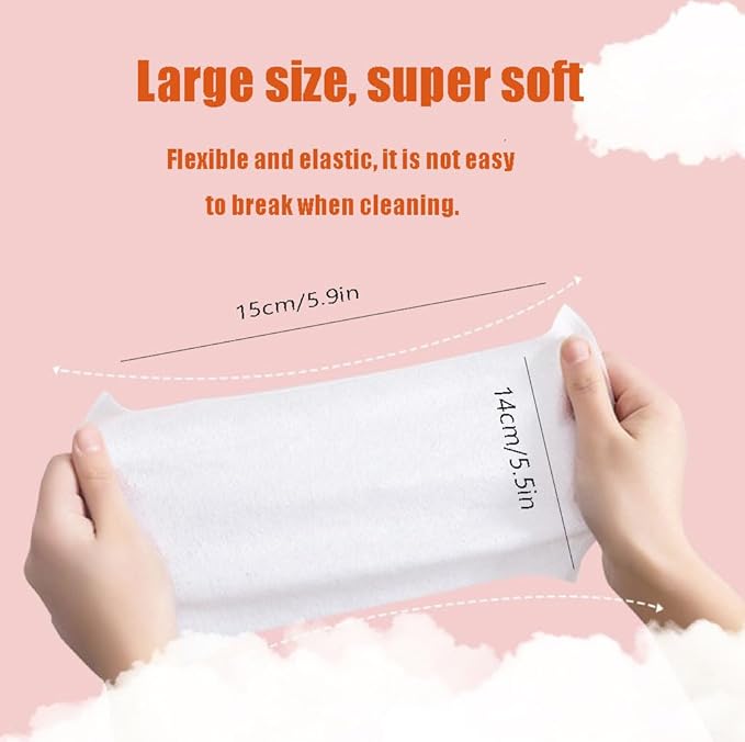 Impossibly Compact Travel Cleaning Wipes - Skin-Friendly Wet Wipes, Hypoallergenic & Unscented for Adults, Kids & Baby Care - 24 Pack Total 192 Wipes