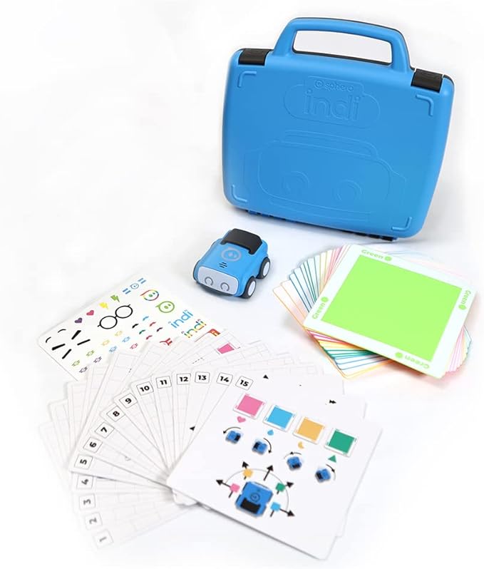 Sphero Indi Student Kit - Screenless Coding Robot for Kids 4+ - Introduce Coding, Computer Science, and AI Literacy Concepts - Solve Puzzles - Create Mazes - Educational STEM Toy