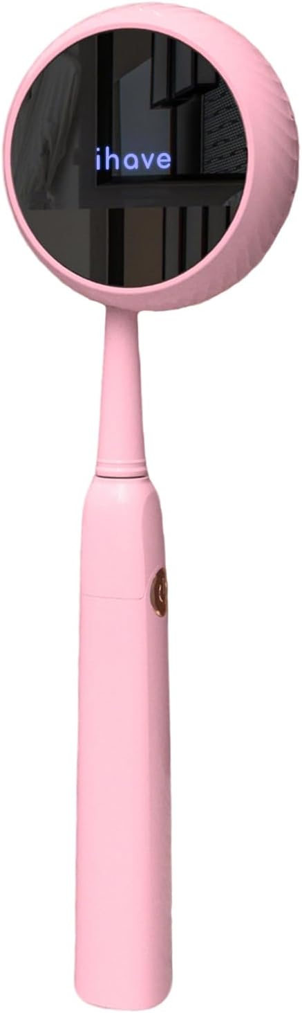 iHave Toothbrush Sanitizer – Wall-Mounted UV Toothbrush Holders for Bathrooms, Stylish Bathroom Accessories and Bathroom Decor for Home & RV, Travel Essentials, Cool Gadgets (Pink)