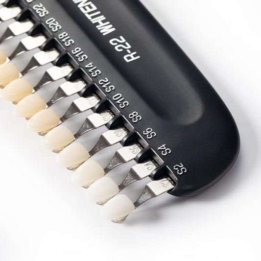 Professional 3D R-22 Dental Tooth Teeth Whitening Shade Guide for Dentist Tracking Teeth Whitening Course, Tooth Shade Guide with 22 Colors