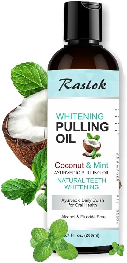 Coconut Oil Pulling, Fresh Breath and Whitening Mouthwash | Healthy Teeth & Gums, Alcohol Free, 6.7 fl. oz. (200ml)