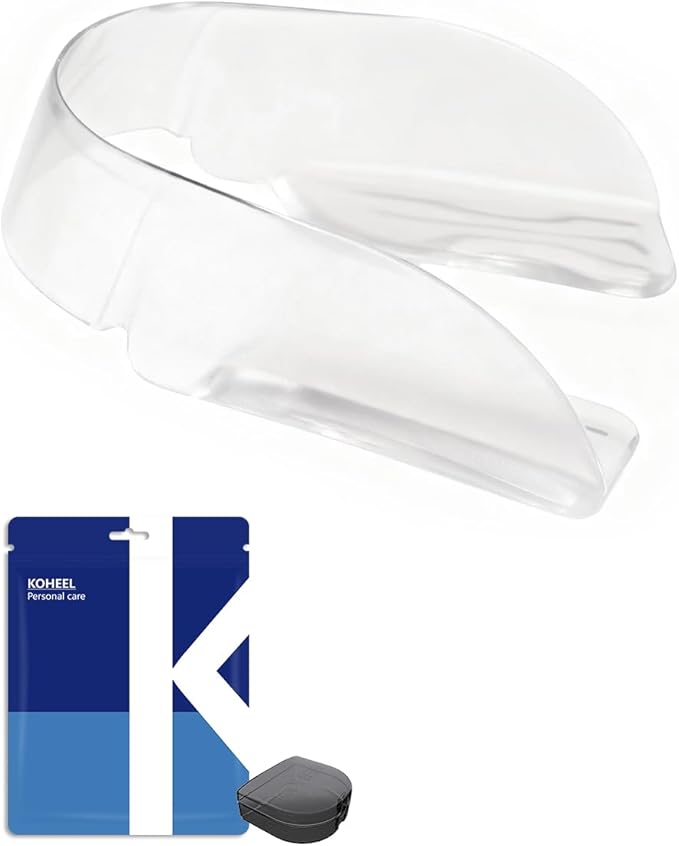 KOHEEL AIR Ultra Thin Mouth Guard for Teeth Grinding and Clenching, Comfort-Fit Night Guard, Stop Bruxism Dental Guard (Small, Count, 10)