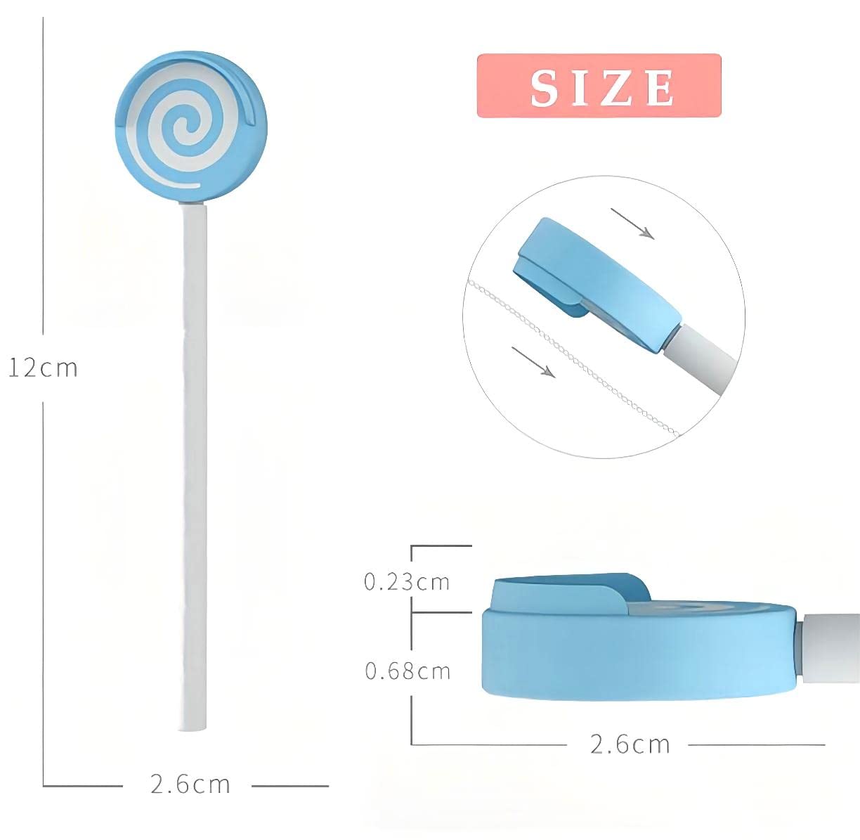 Y-Kelin Kids Tongue Scraper for Ages 2-8, 100% BPA-Free Silicone Cleaner – Cute Lollipop with Easy-to-Grasp Handles and Smiley Covers, Helps Freshen Bad Breath, Pack of 2