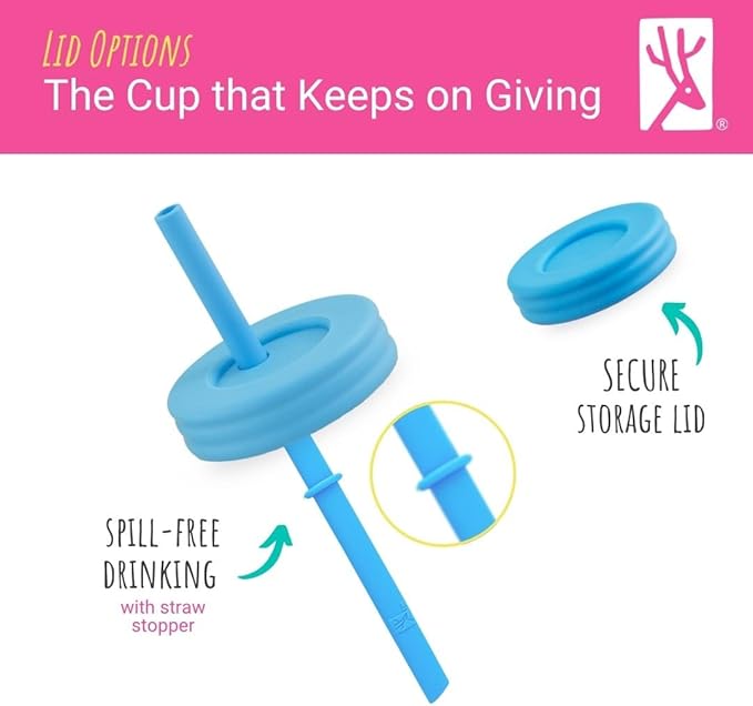 Elk and Friends 10oz Stainless Steel Kids + Toddler Drinking Cups | The Original Mason Jar with Sleeves + Lids | Silicone Straws | Smoothies | Storage Jar | Spill Resistant | Dishwasher Safe | 4 Pack