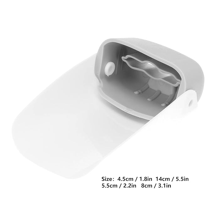 Faucet Extender Sink Water Spout Flat Faucet Cover Extender Hand Washing Supplies Faucet Extension Attachment for Children Toddlers Kids(Grey)