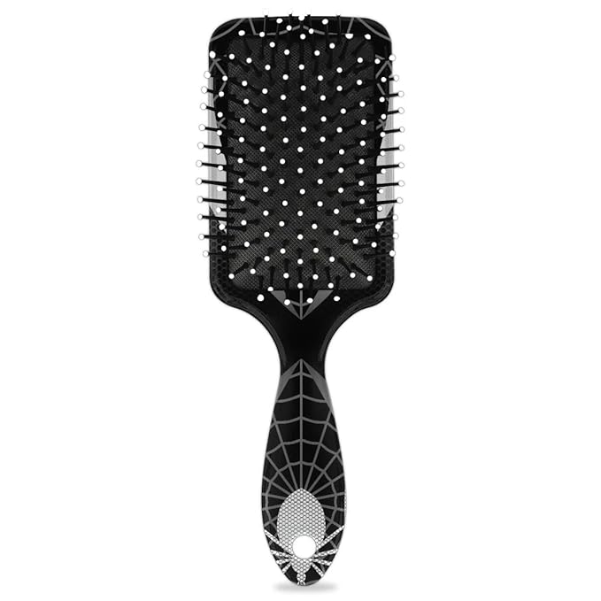 Kids Hair Brush for Boys Girls Toddler - Detangler Hairbrush for Wet Dry Thin Long Curly Hair Pain-Free Comb (Grey Web)