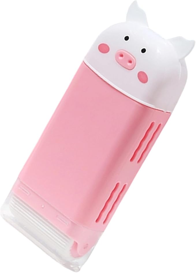 Piggy Shape Soap Dispenser Foam Maker for Bathroom Travel Portable Kids Friendly Household Cleaning Cute Design Soap Case for Bathroom