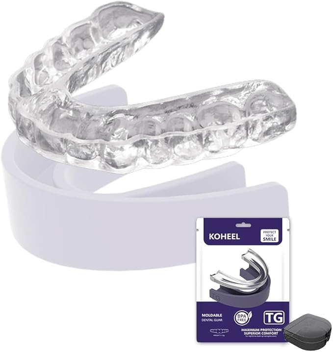 KOHEEL TG Mouth Guard for Teeth Grinding and Clenching, Professional-Fit Night Guard, Stops Bruxism Dental Guard (5 Count)