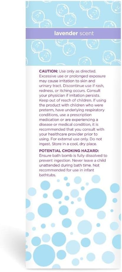 Boogie Kids Bath Bombs, Naturally Derived, Made with Aloe and Calming Vapors, Lavender, 3 Bath Bombs, 2.8 oz, Pack of 1